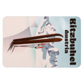 Österreichisches Skipposter Magnet (Horizontal)