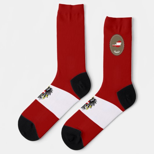 Österreichisches Wappen Socken (Linkes Detail)
