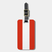 Österreichs Easy ID-Flagge Gepäckanhänger (Vorderseite vertikal)