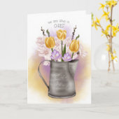 Osterreligiös Wir leben in Christus Karte (Gelbe Blume)