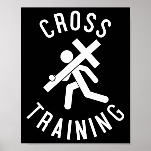 Osterreligiöser Spaß Christliches Cross Training G Poster (Vorne)