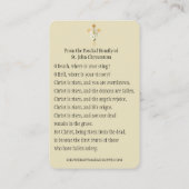 Osterreligiöses Paschal Gebet Heilige Karte (Rückseite)