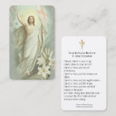 Osterreligiöses Paschal Gebet Heilige Karte (Vorne/Hinten)