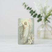 Osterreligiöses Paschal Gebet Heilige Karte (Stehend Vorderseite)