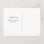 Osterrosa Blumenkerze Feiertagspostkarte (Rückseite)