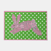 Osterrosa Roses Bunny Rabbit Doormat Fußmatte (Vorderseite)