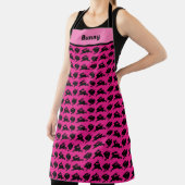 Osterrosa Schürze mit schwarzen Bunnien Personalis (InSitu)