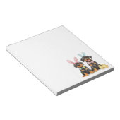 Osterrottweiler Hunde Sonnige Ohren Notizblock (angewinkelt)