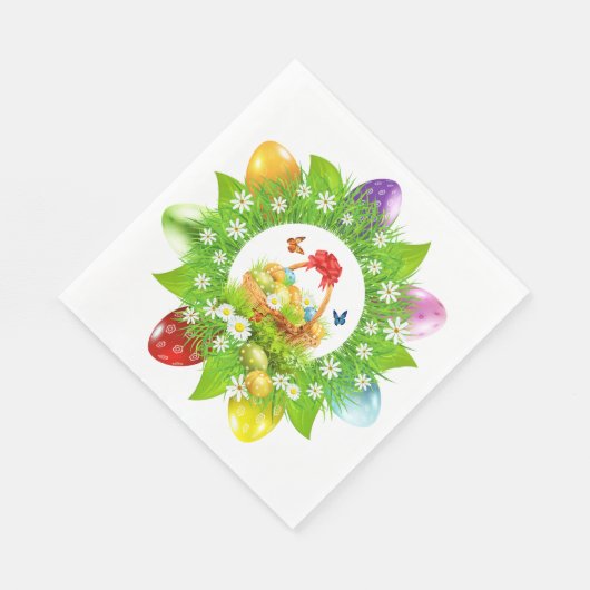 Ostersaison Serviette (Ecke)