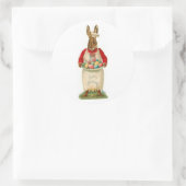 Ostersalutationen Vintag Runder Aufkleber (Tasche)