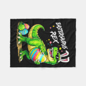 Ostersaurus Rex Lustiger Dinosaurier Ostern T Rex Fleecedecke (Vorderseite (Horizontal))