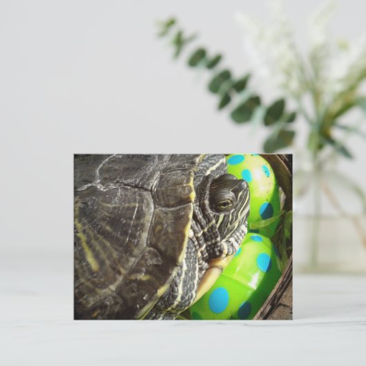 Osterschale Feiertagspostkarte (Stehend Vorderseite)