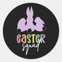 Osterscheide | Ostereier Jagd Niedlich Bunny Runder Aufkleber