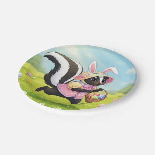 Osterschkunk Pappteller (Schrägansicht)