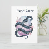 Osterschlange Dankeskarte (Stehend Vorderseite)
