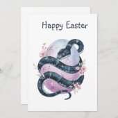 Osterschlange Dankeskarte (Vorne/Hinten)