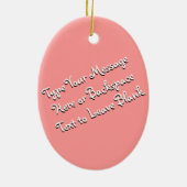 Osterschmuck Custom Osterfest Sonnige Einrichtung Keramik Ornament (Hinten)