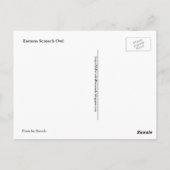 Osterschnecke Postkarte (Rückseite)