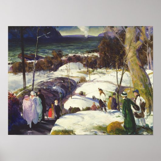 Osterschnee Poster (Vorne)
