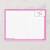 Osterschneemänner Schnee Bunnies 'HOPPY EASTER' Feiertagspostkarte (Rückseite)