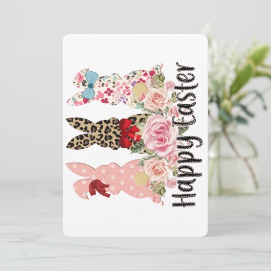 Osterschnur Einladung (Stehend Vorderseite)