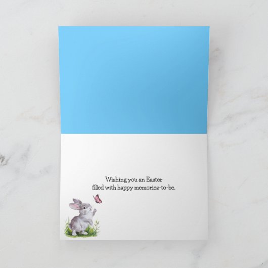 Osterschokolade Bunnies Spaß Feiertagskarte (Innenseite)