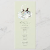 Osterschokolade Bunny Basket Menü Menükarte (Vorderseite)