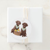 Osterschokoladenhunde Retriever Geschenkanhänger (Beispiel)