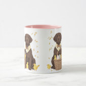 Osterschokoladenhunde Retriever Tasse (Zentrum)