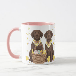 Osterschokoladenhunde Retriever Tasse