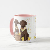 Osterschokoladenhunde Retriever Tasse (Vorderseite Links)