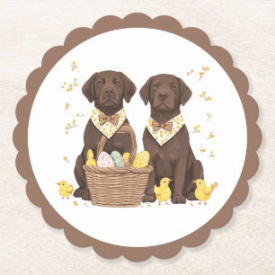 Osterschokoladenhunde Retriever Untersetzer