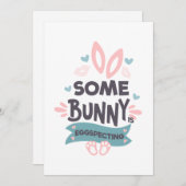 Osterschwangerschaft Ankündigung Bunny (Vorne/Hinten)