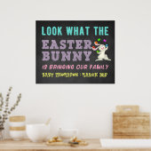 Osterschwangerschaft - Chalkboard-Zeichen Poster (Küche)