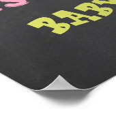 Osterschwangerschaft - Chalkboard-Zeichen Poster (Ecke)