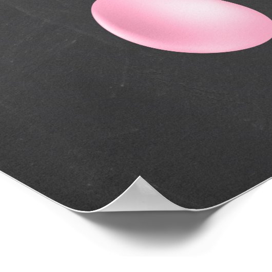 Osterschwangerschaft - Chalkboard-Zeichen Poster (Ecke)