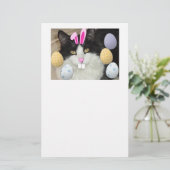 Osterschwarz und Weiß Briefpapier (Stehend Vorderseite)