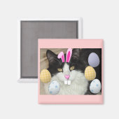 Osterschwarz und Weiß Magnet (Vorderseite/Rückseite)