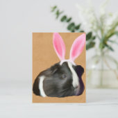 Osterschwarz-weiße Guinea Postkarte (Stehend Vorderseite)