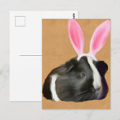 Osterschwarz-weiße Guinea Postkarte (Vorne/Hinten)