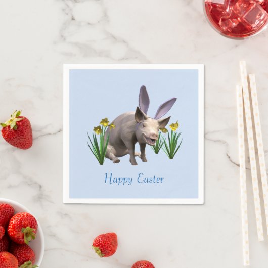 Osterschwein Serviette (Beispiel)