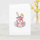 Osterschweinchen Karte (Gelbe Blume)