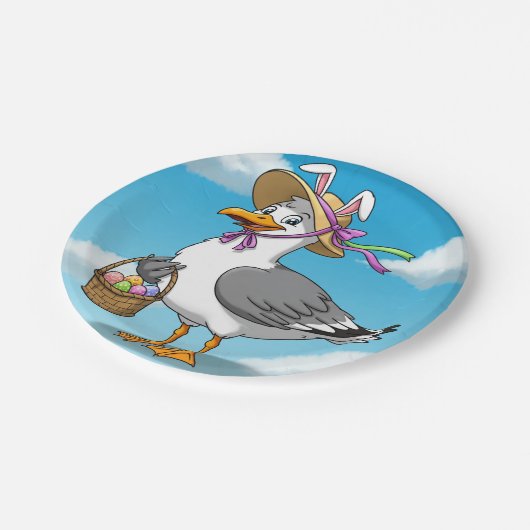 Osterseagull Pappteller (Schrägansicht)