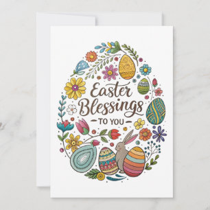 OSTERSEGEN FÜR SIE FEIERTAGSKARTE