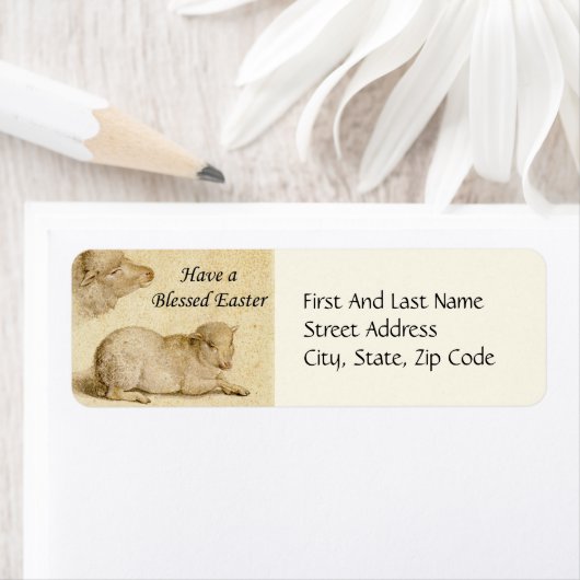 Ostersegmente Holbeins ruhende Lamm-Artwork (Insitu)