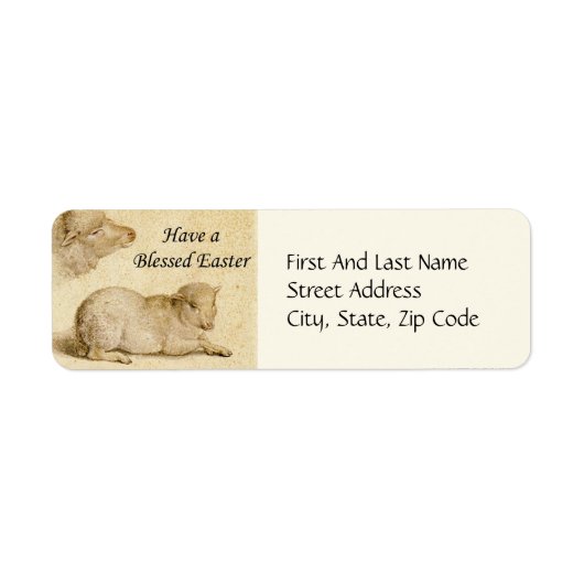 Ostersegmente Holbeins ruhende Lamm-Artwork (Vorne)