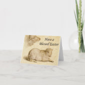 Ostersegmente Holbeins ruhende Lamm-Artwork Karte (Vorderseite)