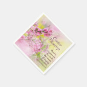 Ostersegmente Lied von Solomon 2:12 Rosa Blume Serviette (Ecke)