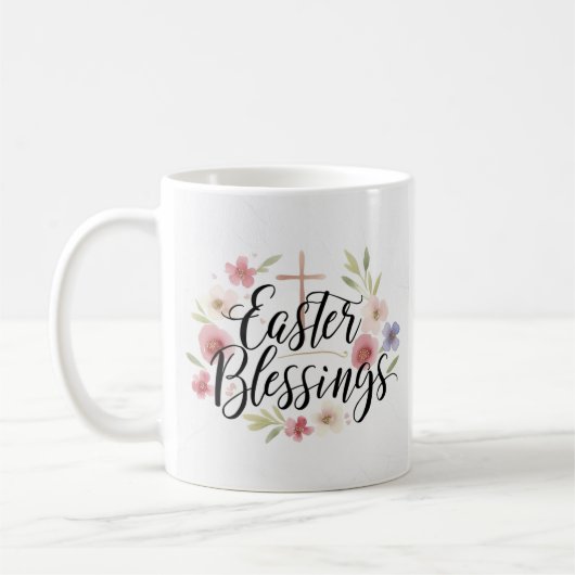 Ostersegmente Typografie Tasse - Eleganter Frühlin (Links)