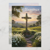 Ostersegnung auf dem Hügel Feiertagskarte (Vorne/Hinten)